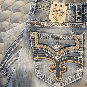 Men’s Rock Revival -Clark straight denim
